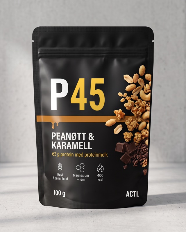 ACTL P45-pose, peanøtt og karamell